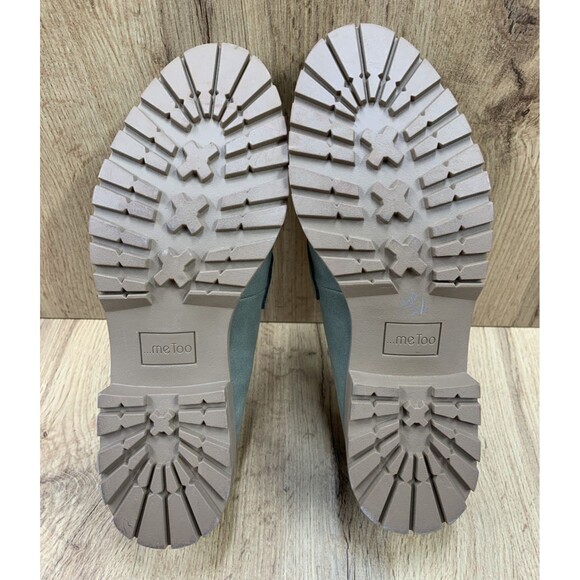 Me Too Oriel Nutmeg Vegan Suede Y2K Chunky Lug Sole Penny Loafer Shoes 8 M - Picture 5 of 16